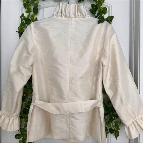 Calvin Klein Ivory Ruffle Blazer - Picture 5 of 5